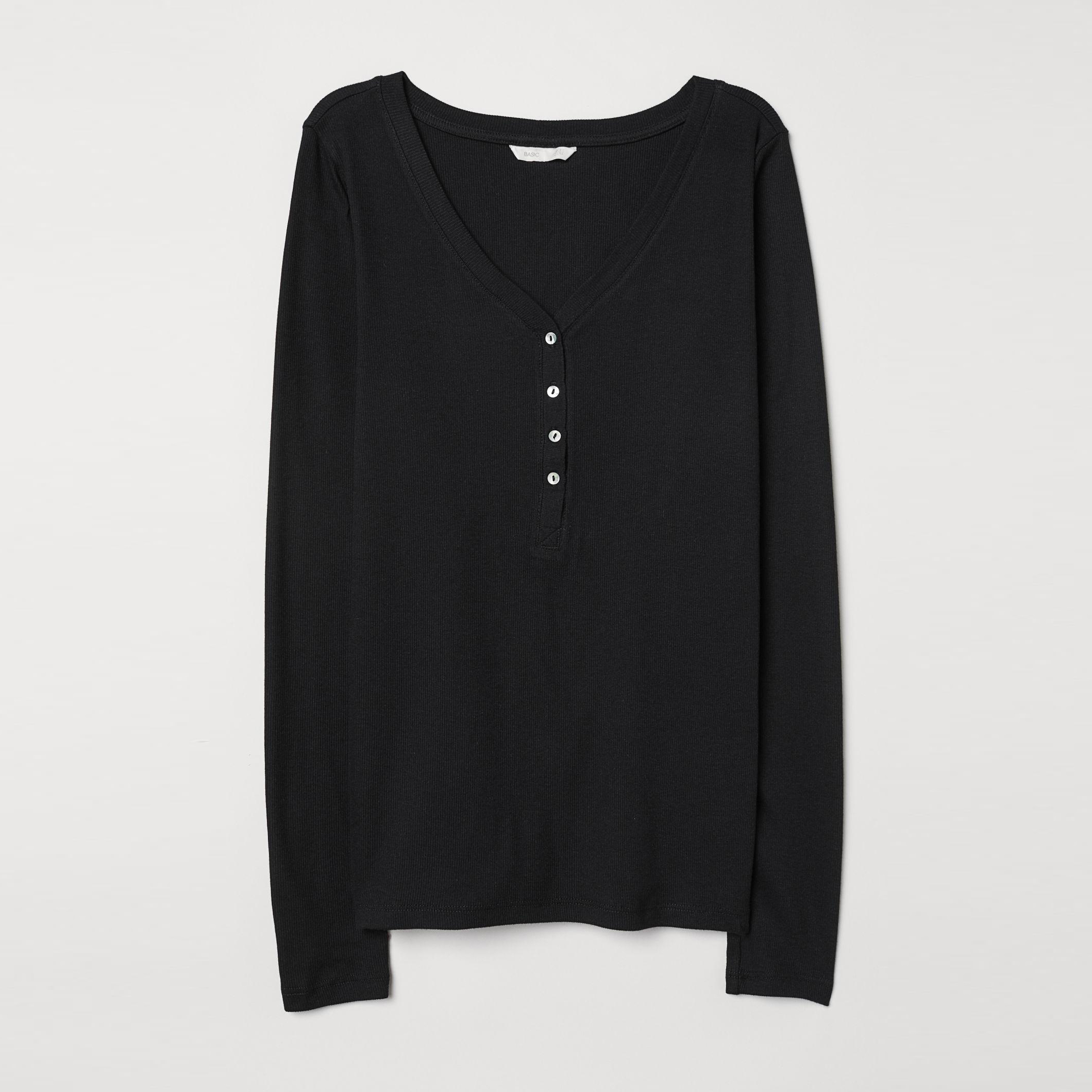 

Лонгслив H&M 6816579-AAAD S Черный