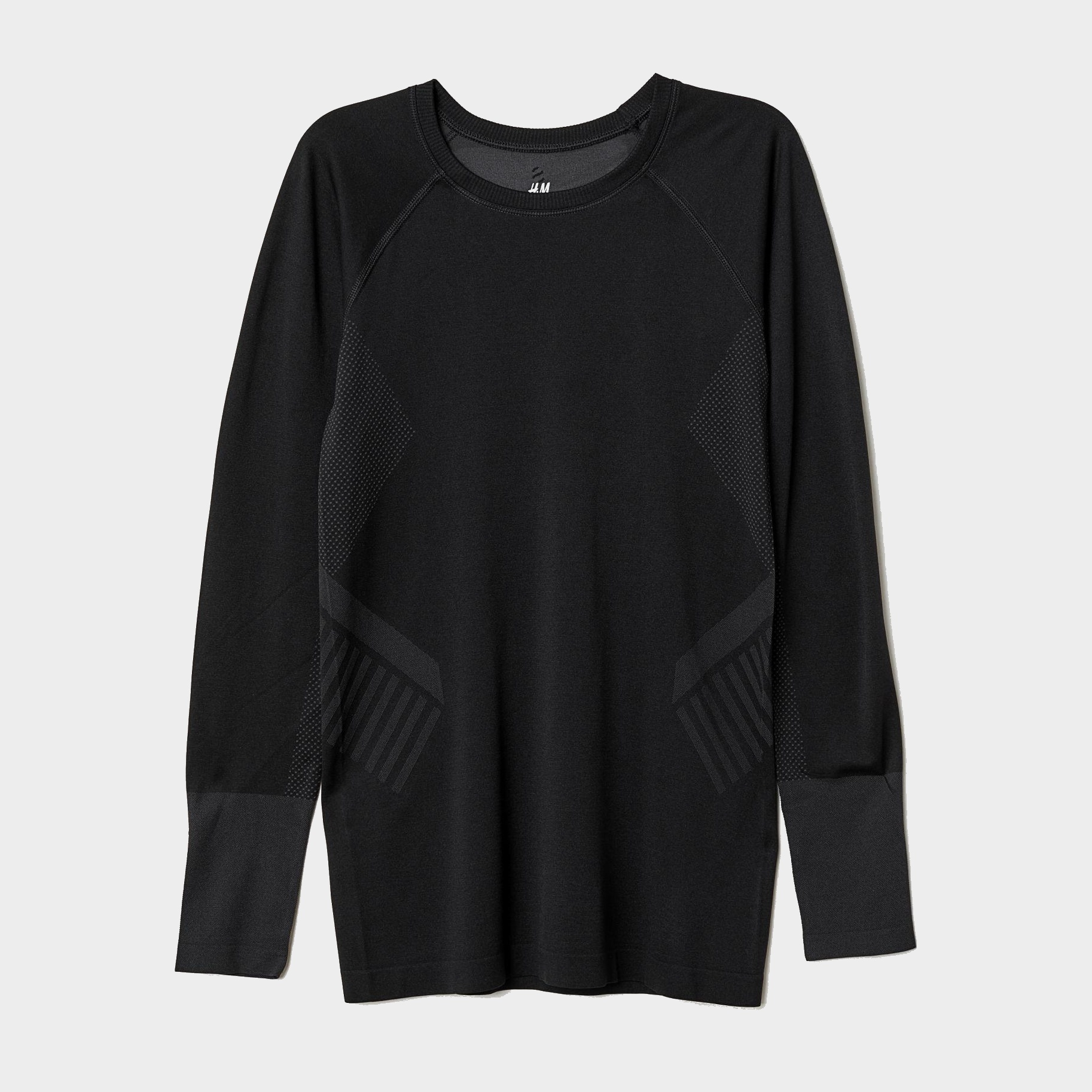 

Лонгслив H&M 6333778-AAAD S Черный