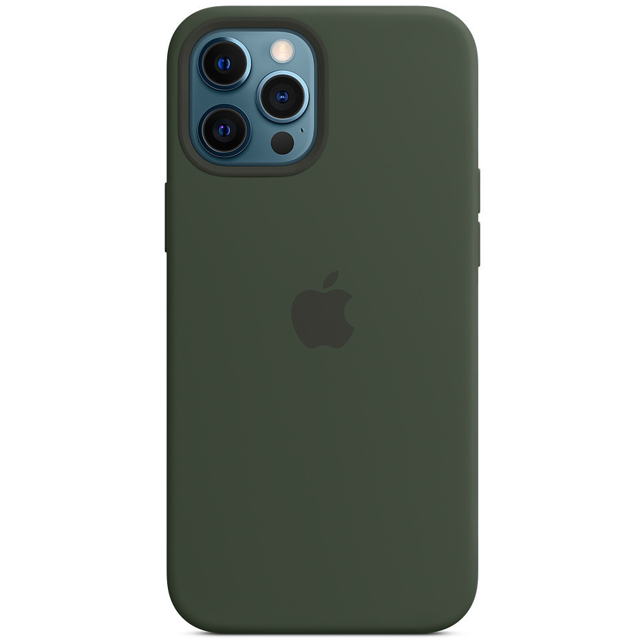 

Чехол Silicone Epik case (AAA) full with Magsafe для Apple iPhone 12 Pro Max (6.7") Зеленый / Cyprus Green
