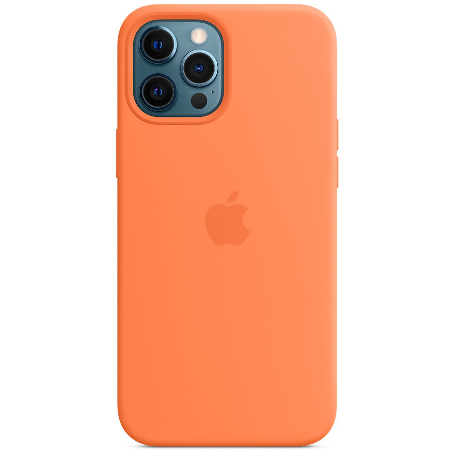 

Чехол Silicone Epik case (AAA) full with Magsafe для Apple iPhone 12 Pro / 12 (6.1") Оранжевый / Kumquat