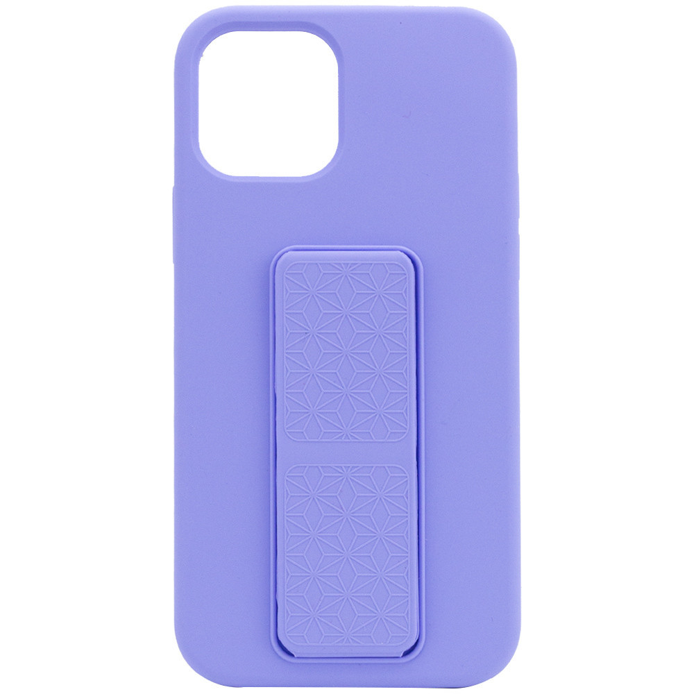 

Чехол Silicone Epik Case Hand Holder для Apple iPhone 12 Pro / 12 (6.1") Сиреневый / Dasheen