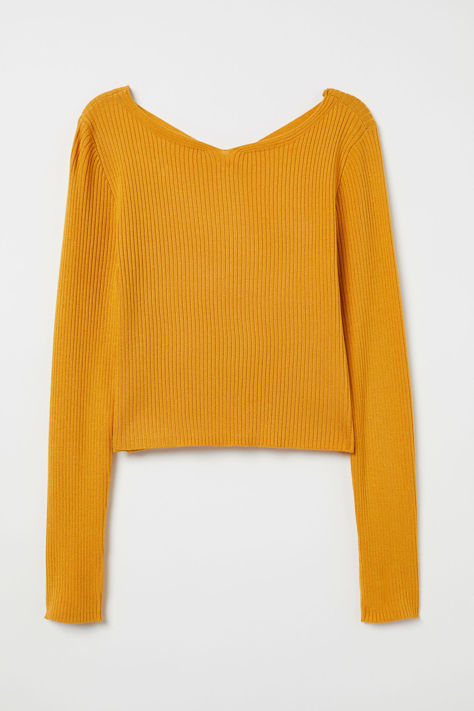 

Топ H&M 7003269-ACUU S Желтый