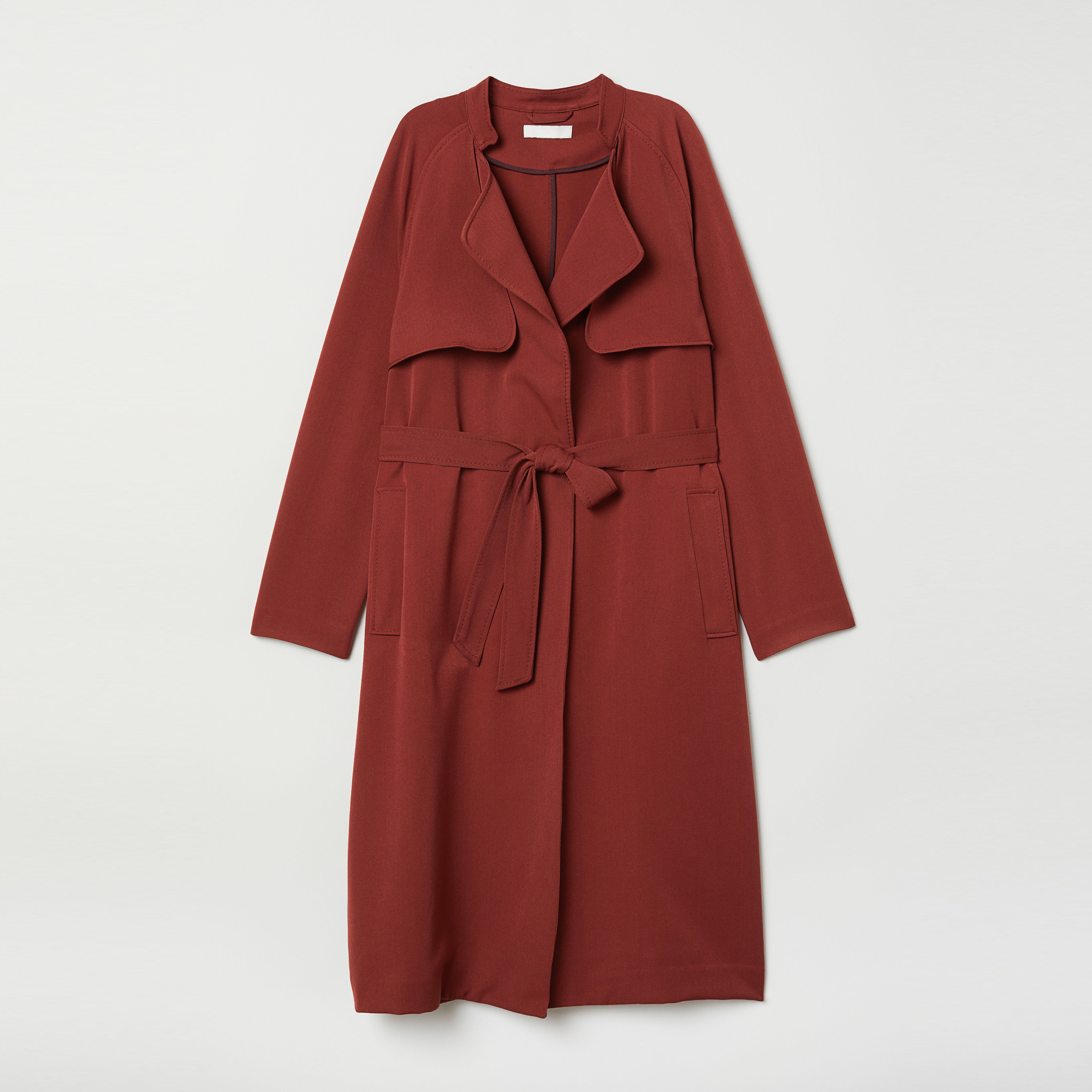 

Тренч H&M 6594598-ACVB 38 Кирпичный