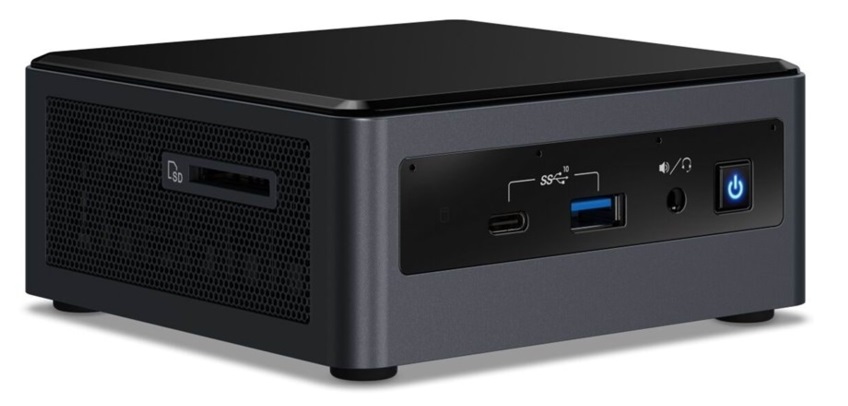 

Неттоп Intel NUC 10 (BXNUC10I5FNH2); Intel Core i5-10210U (1.6 - 4.2 ГГц) / без ОЗУ (2xSO-DIMM) / без HDD (SATA) / без ОП / INTEL UHD Graphics 620 / LAN / Wi-Fi / Bluetooth / кардридер / без ОС / черно-серый