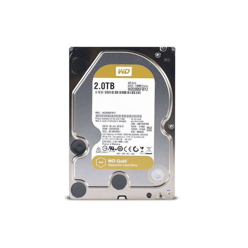 

Накопитель HDD SATA 2.0TB WD Gold 7200rpm 128MB (WD2005FBYZ)