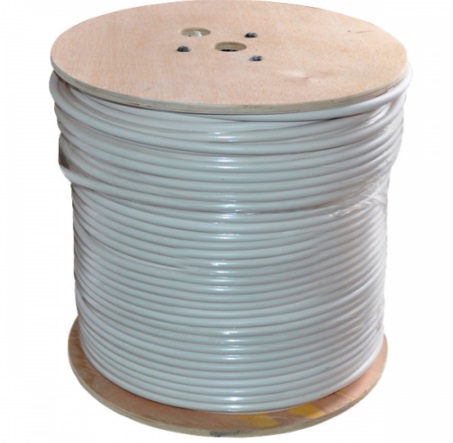 

Кабель коаксиальный Ritar (RT-W305-RG59+2x0.5mm/11551) катушка 305 м, белый