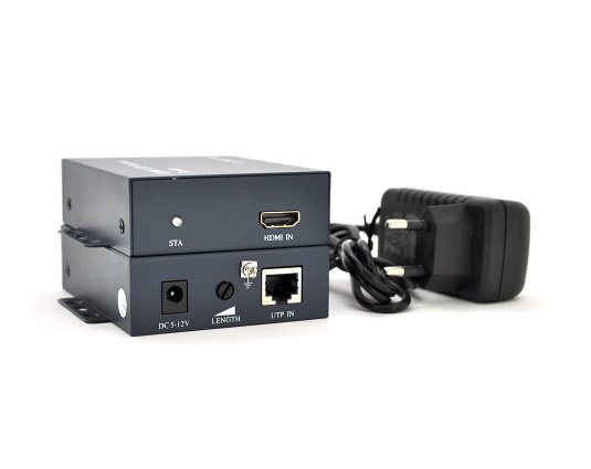 

Адаптер Voltronic (YT-SCPE HDM-100m1080Р/16769) HDMI-RJ-45/DC-jack Black