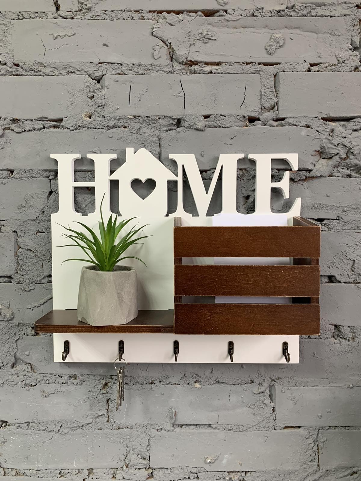 

Ключница с органайзером для мелочей Pick Wood Home настенная (004H0537/114)