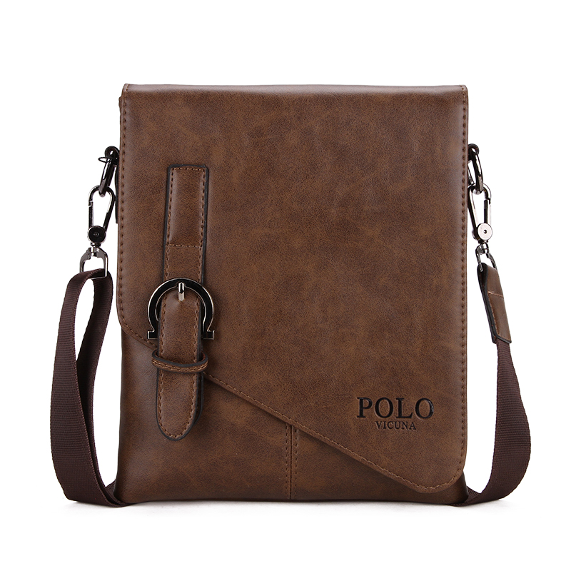 

Повседневная мужская сумка через плечо Polo Vicuna Коричневая (8838-1-BR)