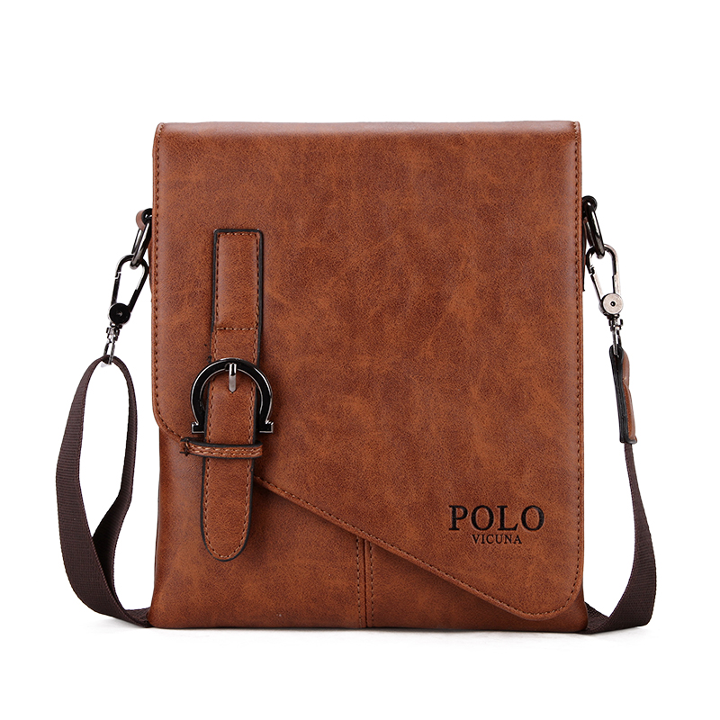 

Повседневная мужская сумка через плечо Polo Vicuna Светло-Коричневая (8838-1-KH)