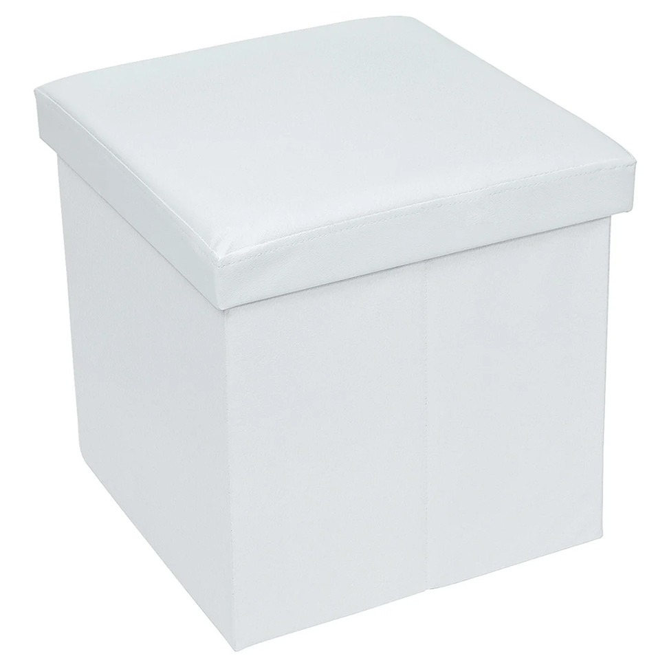 

Складной пуфик с отсеком для хранения вещей Tatkraft Blanc 36 л (Coral Red)