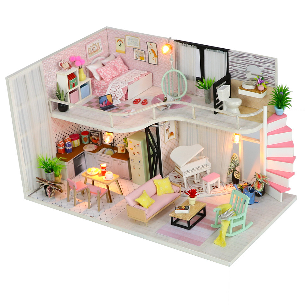 

3D Интерьерный конструктор DIY House Румбокс Hongda Craft "Романтические мелодии" (без купола)