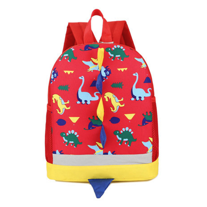 

Детский рюкзак Lesko 1780 Red Dinosaur объем дошкольный для прогулок мальчиков