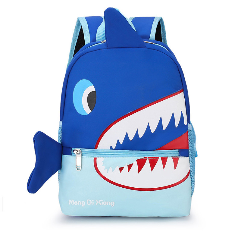 

Детский рюкзак Lesko 7826 Blue Shark дошкольный для малышей садика