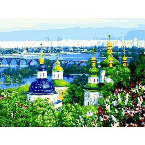 

Картина по номерам Dreamtoys Киевская Лавра 40 x 50 см Dreamtoys BGL-DTS-422