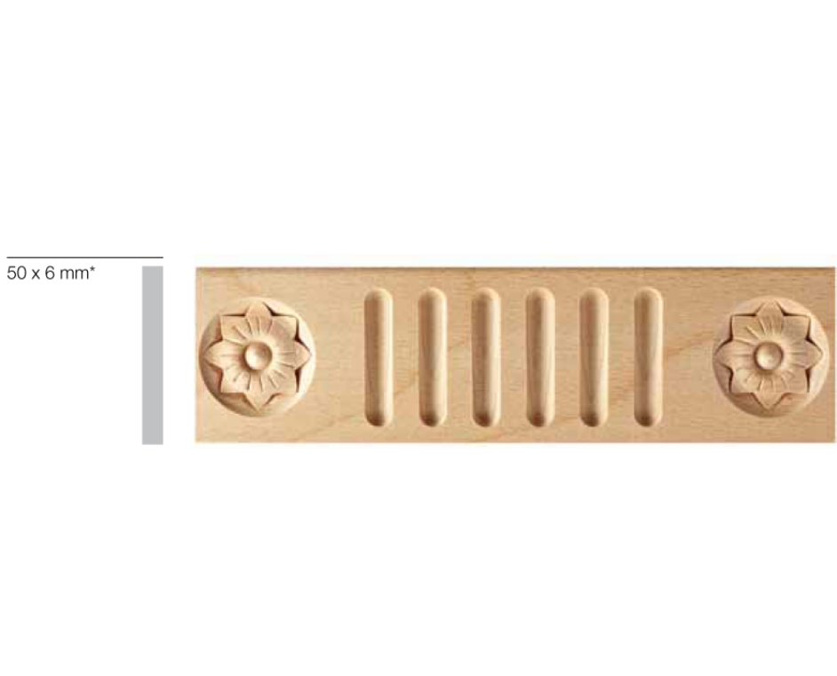 

Молдинг из дерева итальянской коллекции Ebanisteria Marelli 2440х50х6 мм
