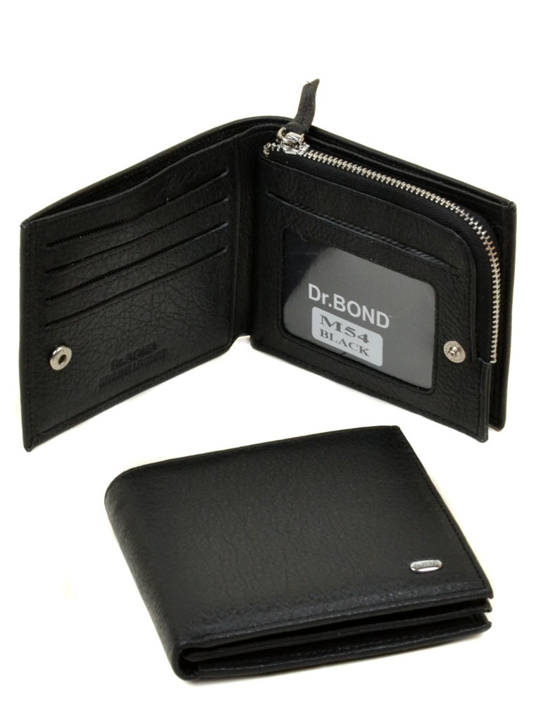 

Бумажник мужской кожаный Dr.Bond M54 Чёрный 2900000079809