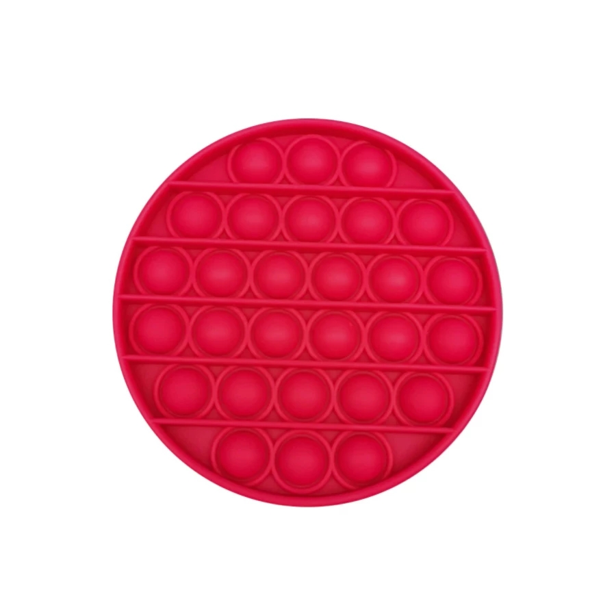 

Сенсорная игрушка антистресс Push Bubble Pop It пузырьки Круг Красный (PI-9542930)
