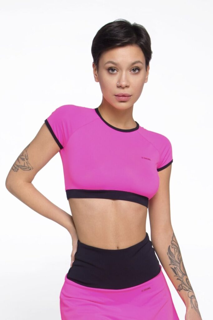 

Спортивный женский топ-футболка Designed for Fitness New Basic Pink  розовый, Спортивный женский топ-футболка Designed for Fitness New Basic Pink L розовый