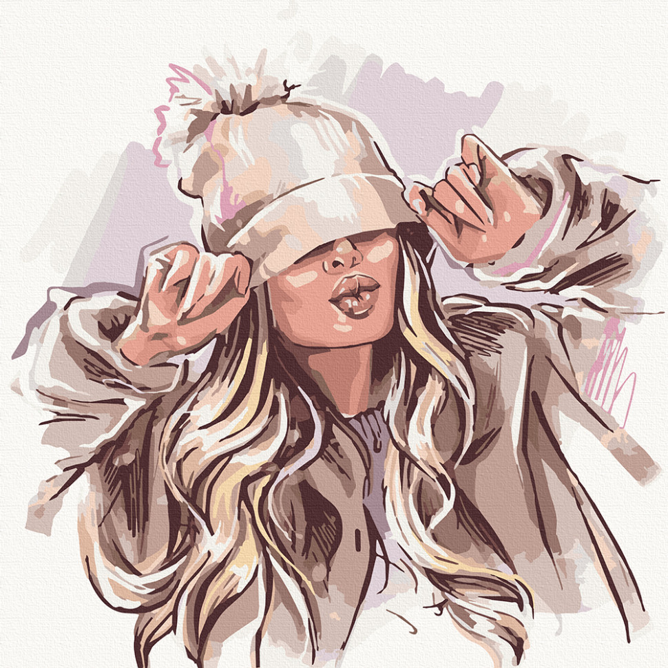 

Картина по номерам Art Craft Winter girl 10230-AC