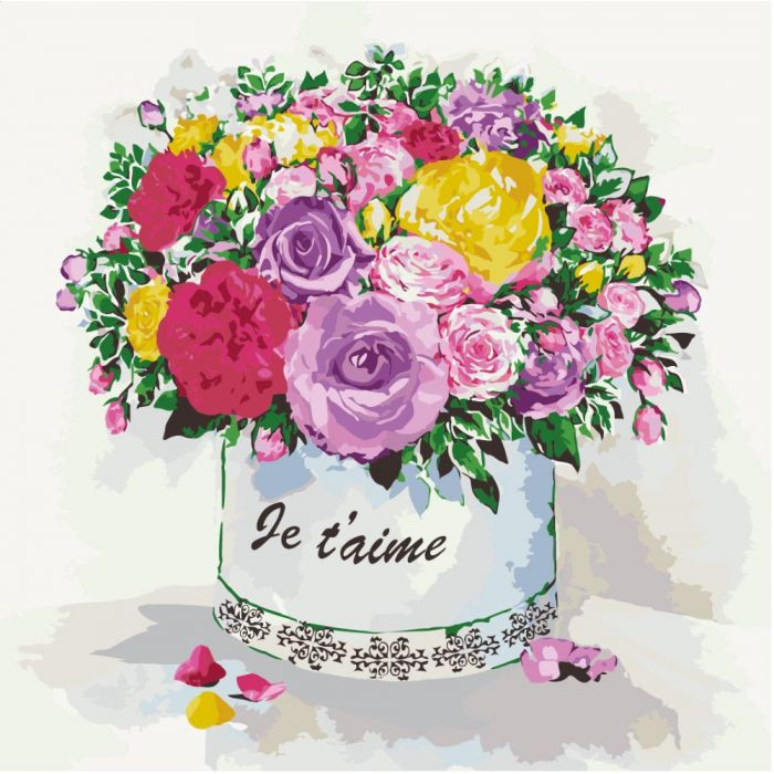 

Картина по номерам Идейка Букет Подарок любимой KHO2089