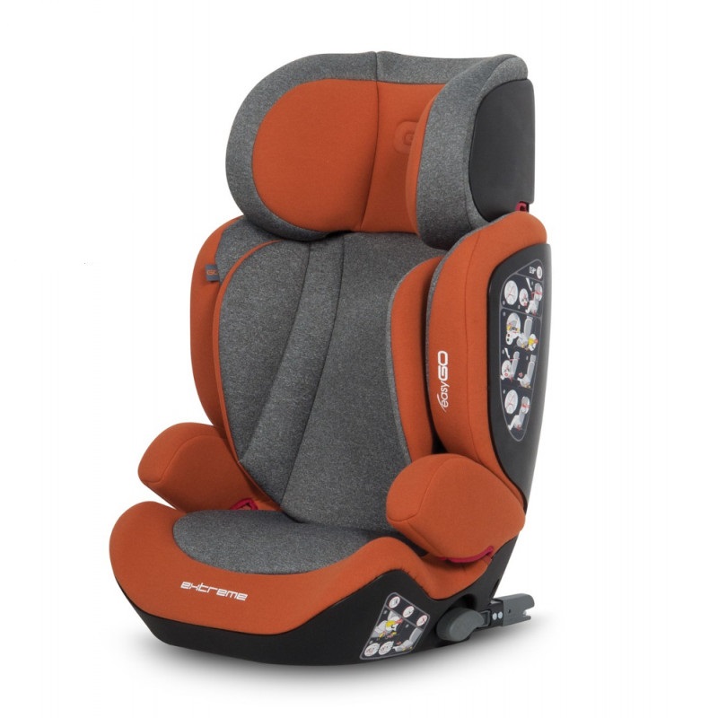 

Автокресло + бустер EasyGo Extreme Сopper группа 2-3 (15-36 кг) с системой ISOFIX и подлокотниками