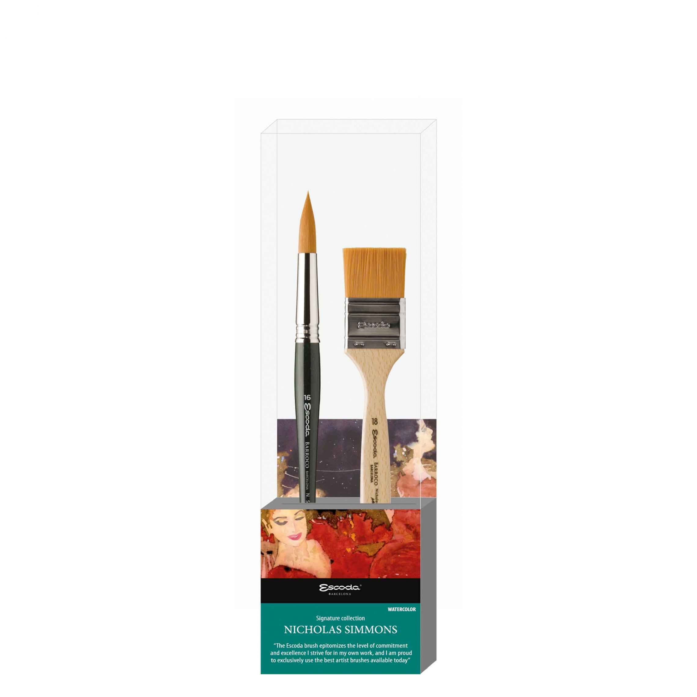 

Набор кистей Escoda NICHOLAS SIMMONS 2шт. set 2
