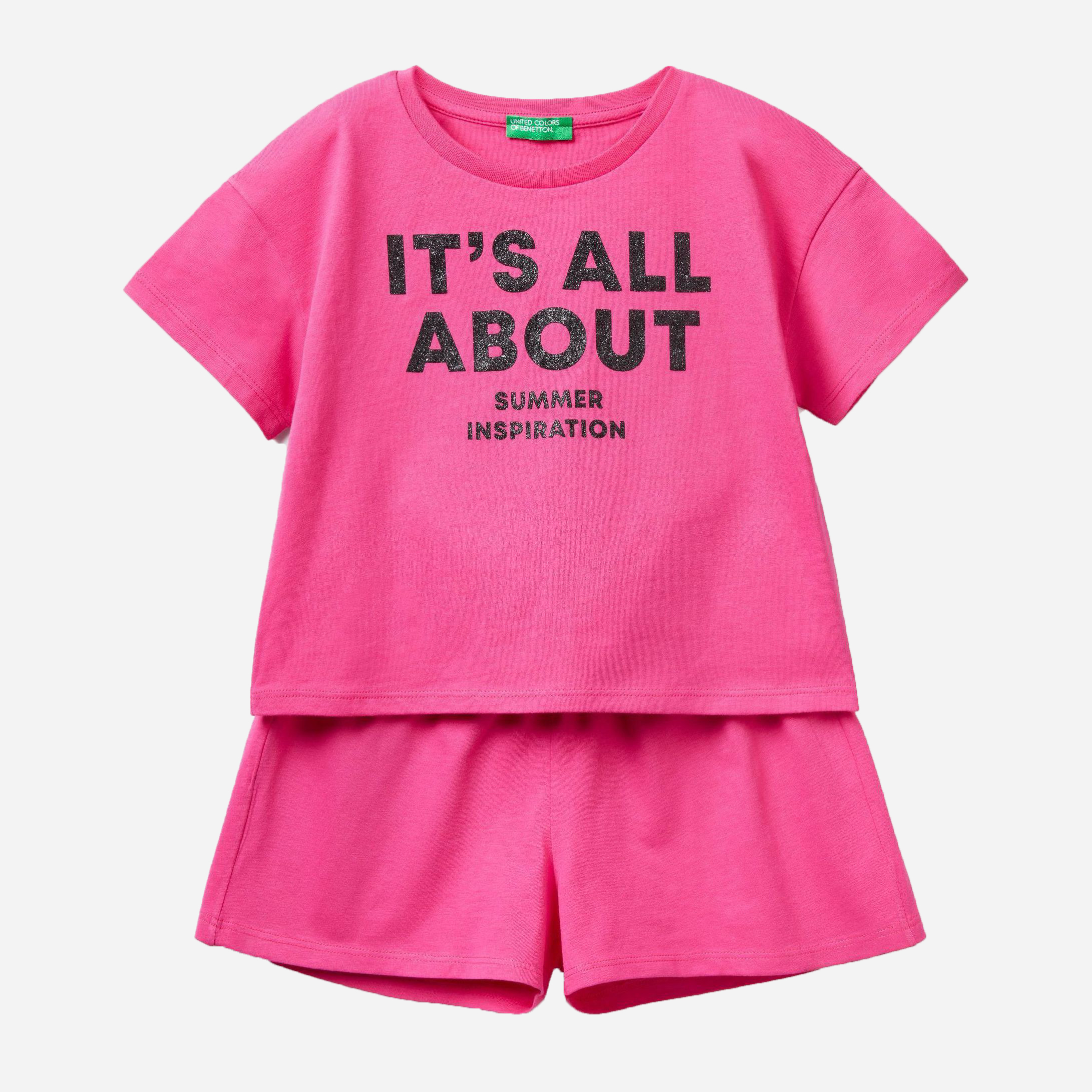 

Комплект (футболка + шорты) United Colors of Benetton 3096Z11SN.G-3L5 L 140 см