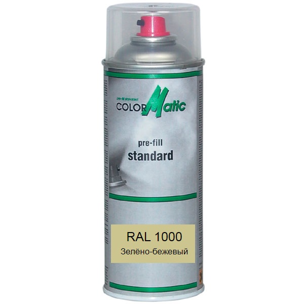 

Аэрозольная акриловая краска RAL 1000 (зелено-бежевый) Mobihel (RAL1000)