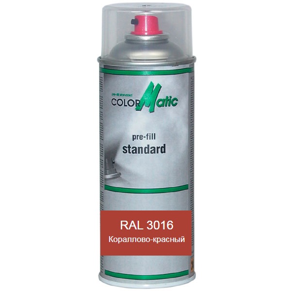 

Аэрозольная акриловая краска RAL 3016 (кораллово-красный) Mobihel (RAL 3016)