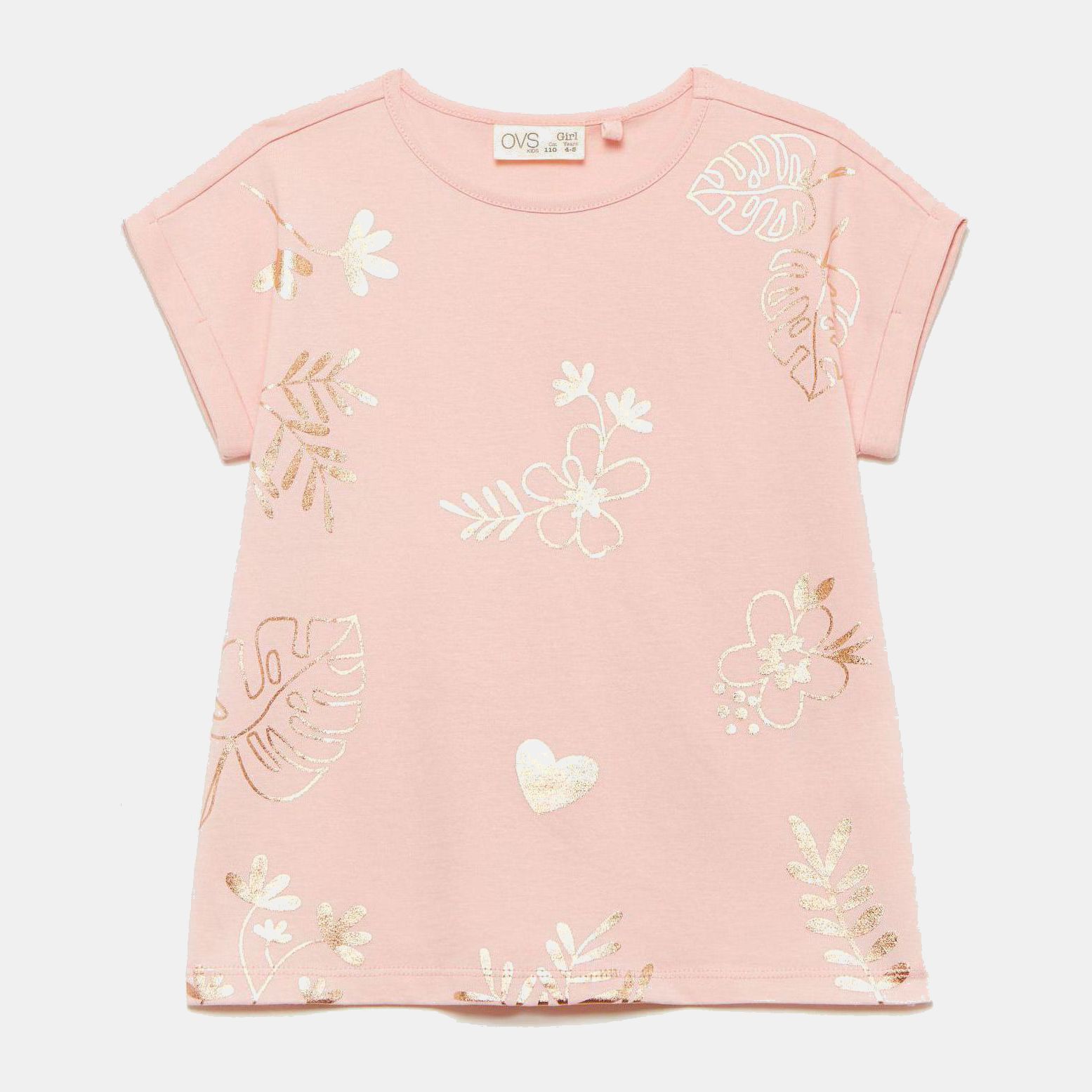 

Футболка с длинными рукавами OVS 1188665 116 см Pink