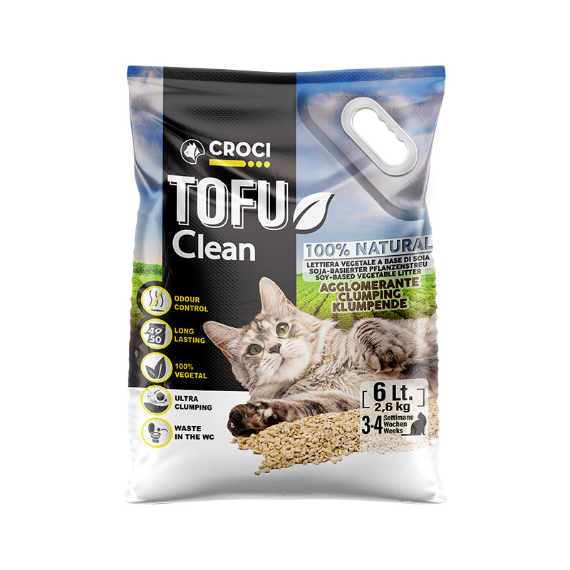 

Наполнитель для кошачьего туалета Croci TOFU Clean 6 л