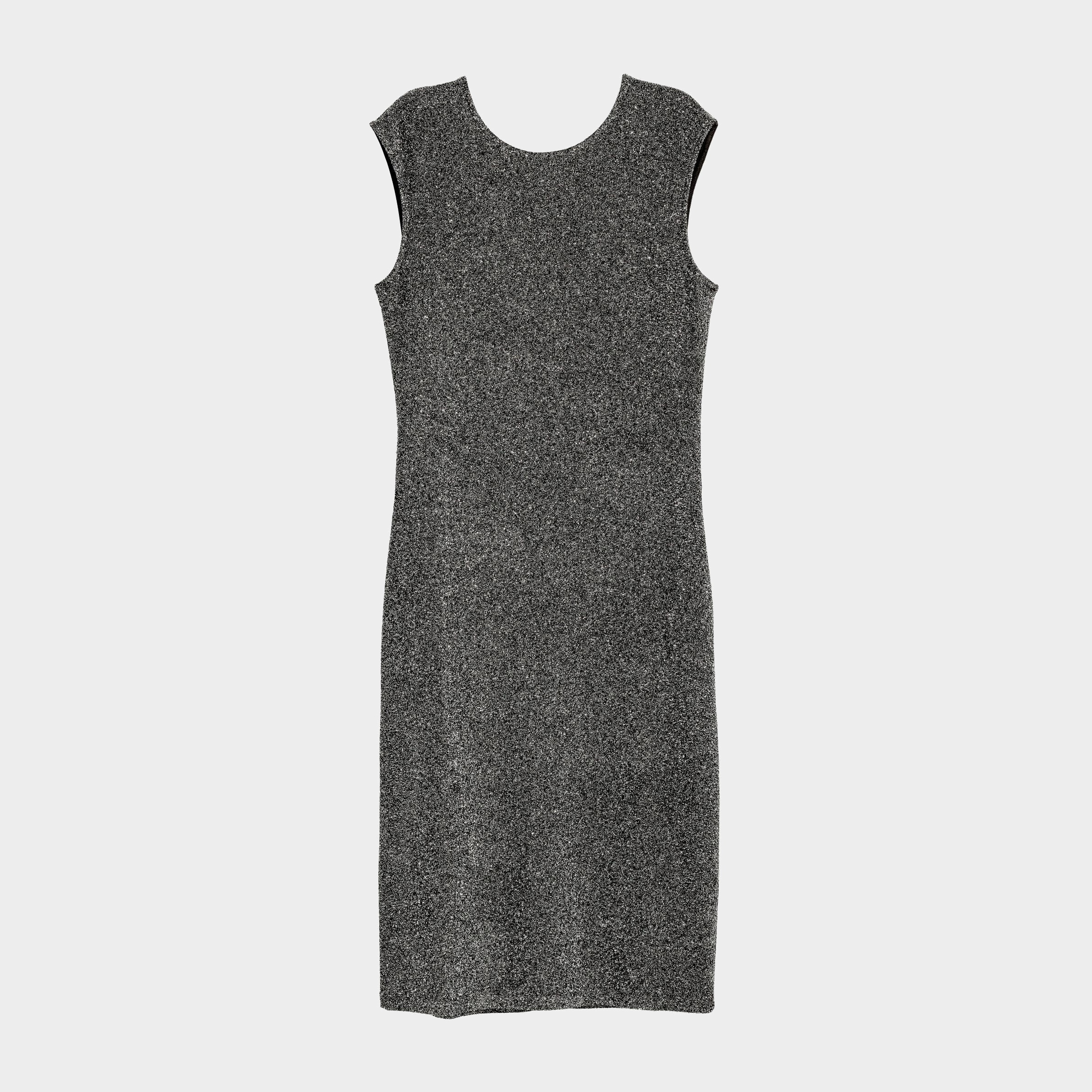 

Платье H&M 4546994-ABFJ M Черное с серебристым