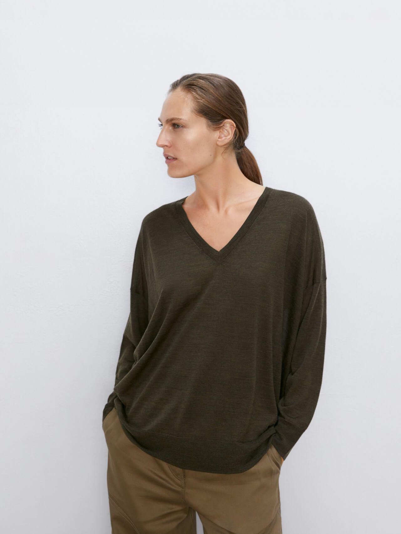 

Пуловер Zara 1509/111/523-ABTE S Болотный