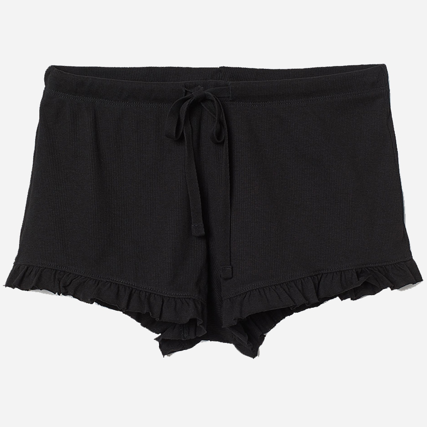 

Шорты пижамные H&M 0757613_шнурок_01 XS Черные
