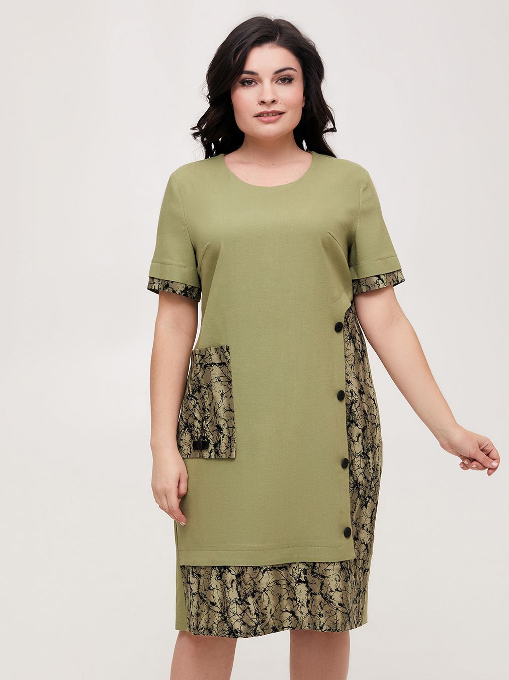 

Платье All Posa Офелия 100570 60 Оливковое