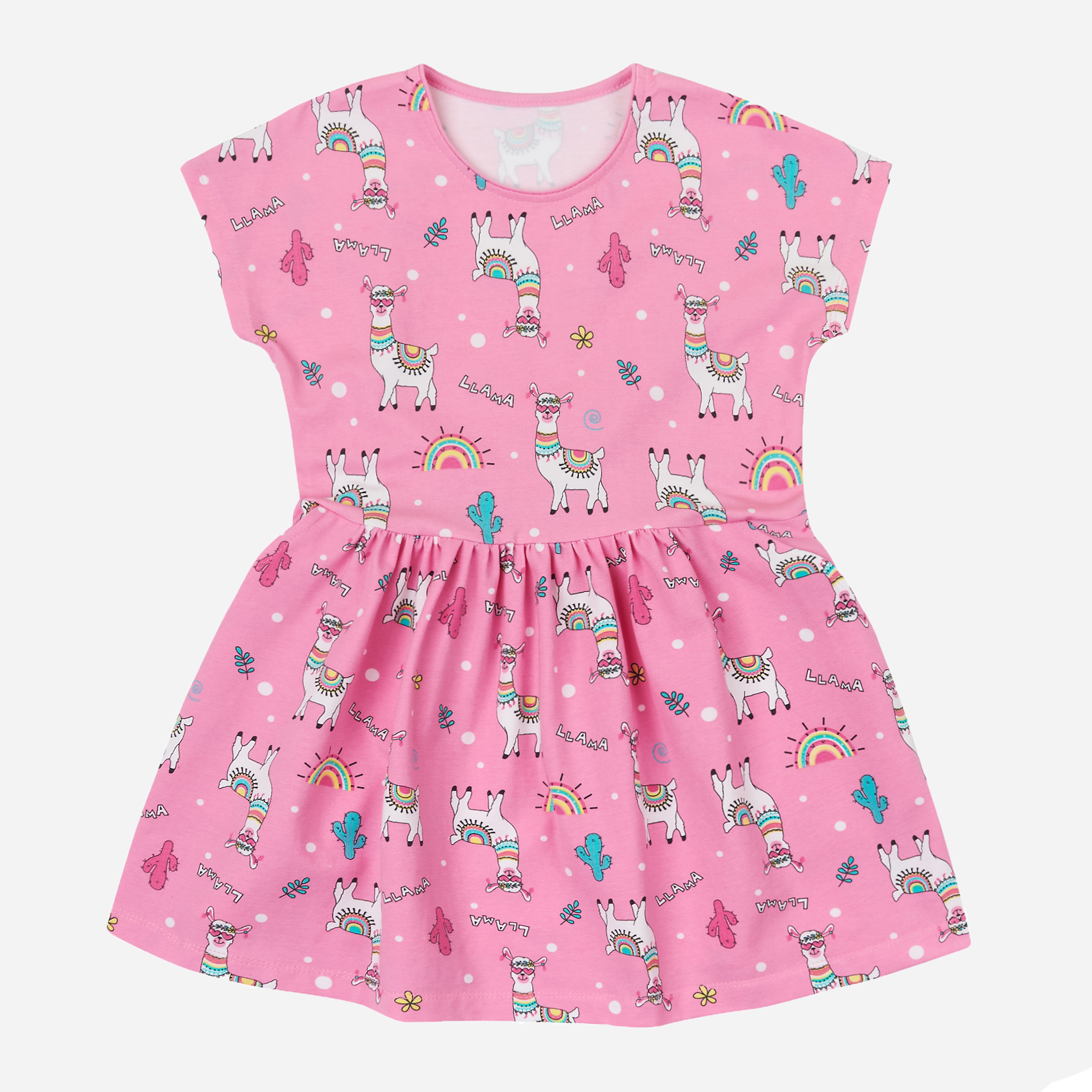 Акция на Дитяче літнє плаття для дівчинки UA16 15СК124 2-292 128 см Рожеве от Rozetka