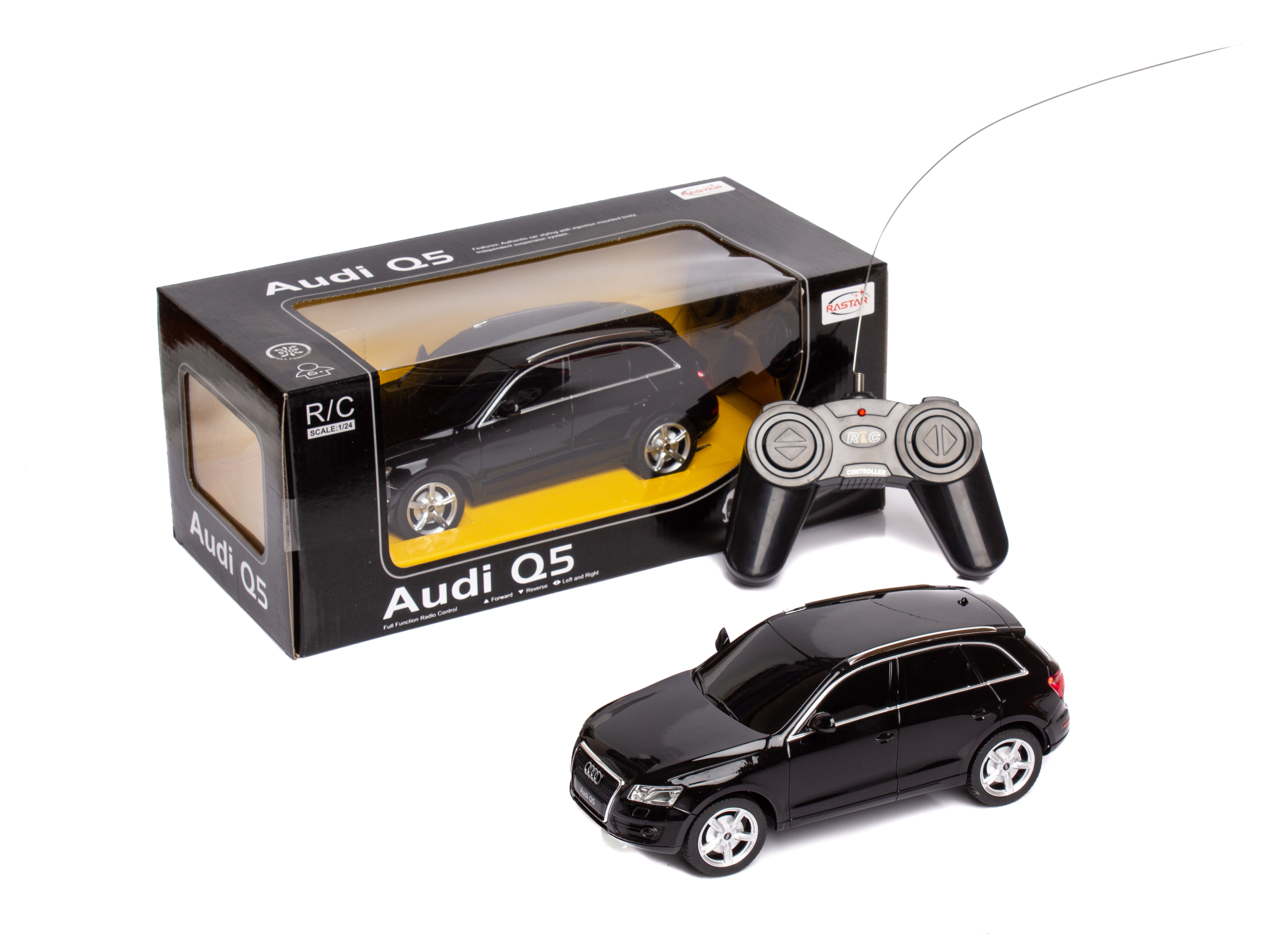 

Модель машины 1:24 на управлении AUDI Q5 RASTAR (38600/BLACK) черный
