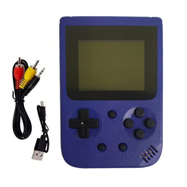 

Игровая консоль портативная приставка Metr+, Приставка с возможностью подключения к TV (500 игр), JР-03, синяя