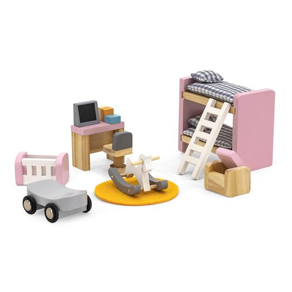

Деревянная мебель для кукол Viga Toys PolarB Детская комната (44036)