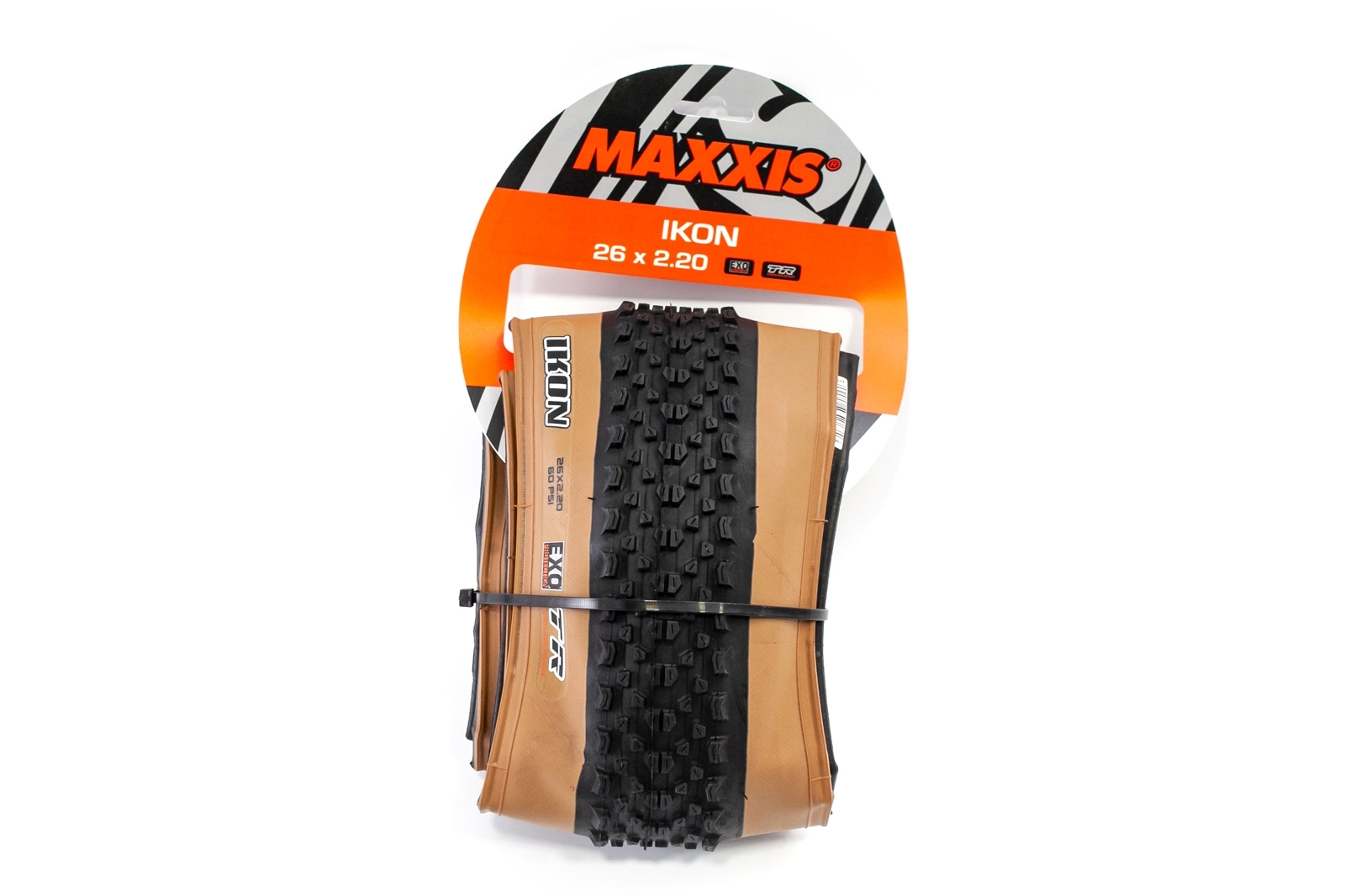 

Покрышка складная 26x2.20 MAXXIS IKON,60TPI, EXO/TR/SKINWALL,Foldable (ETB00220500) TIR-26-038