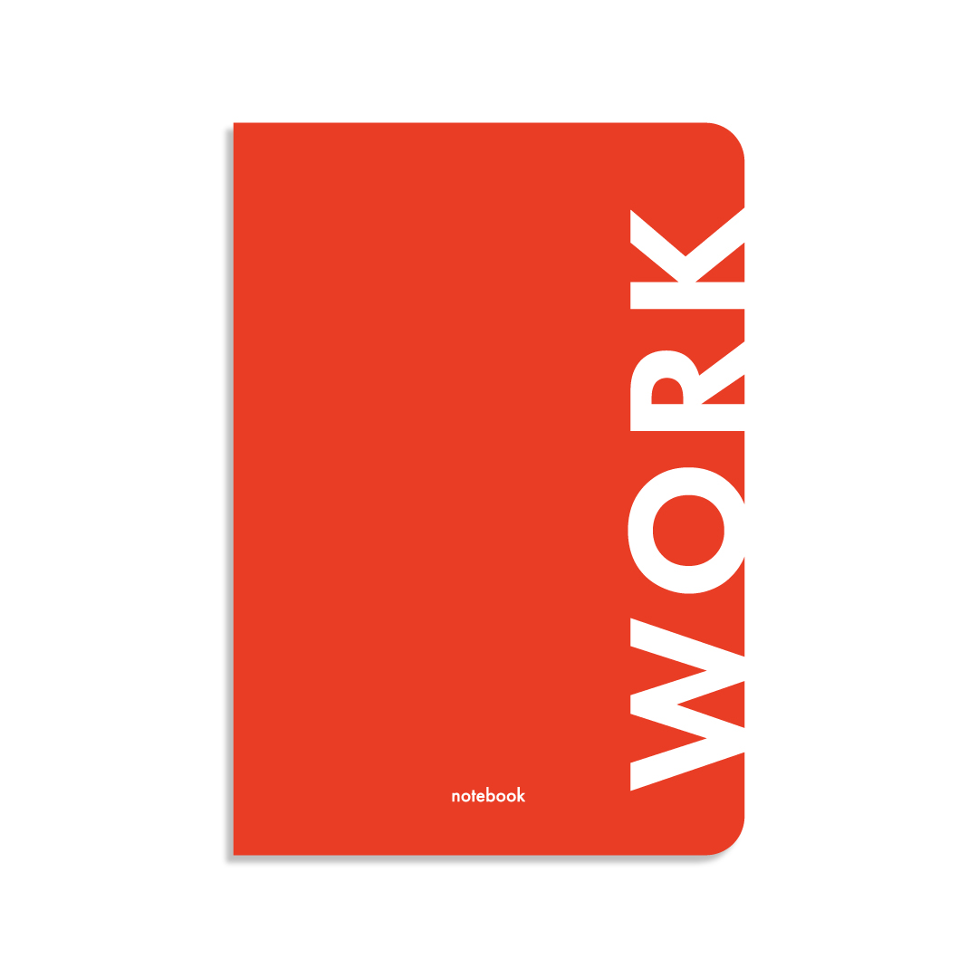 

Блокнот Work красный А5 (14х21 см) в клетку