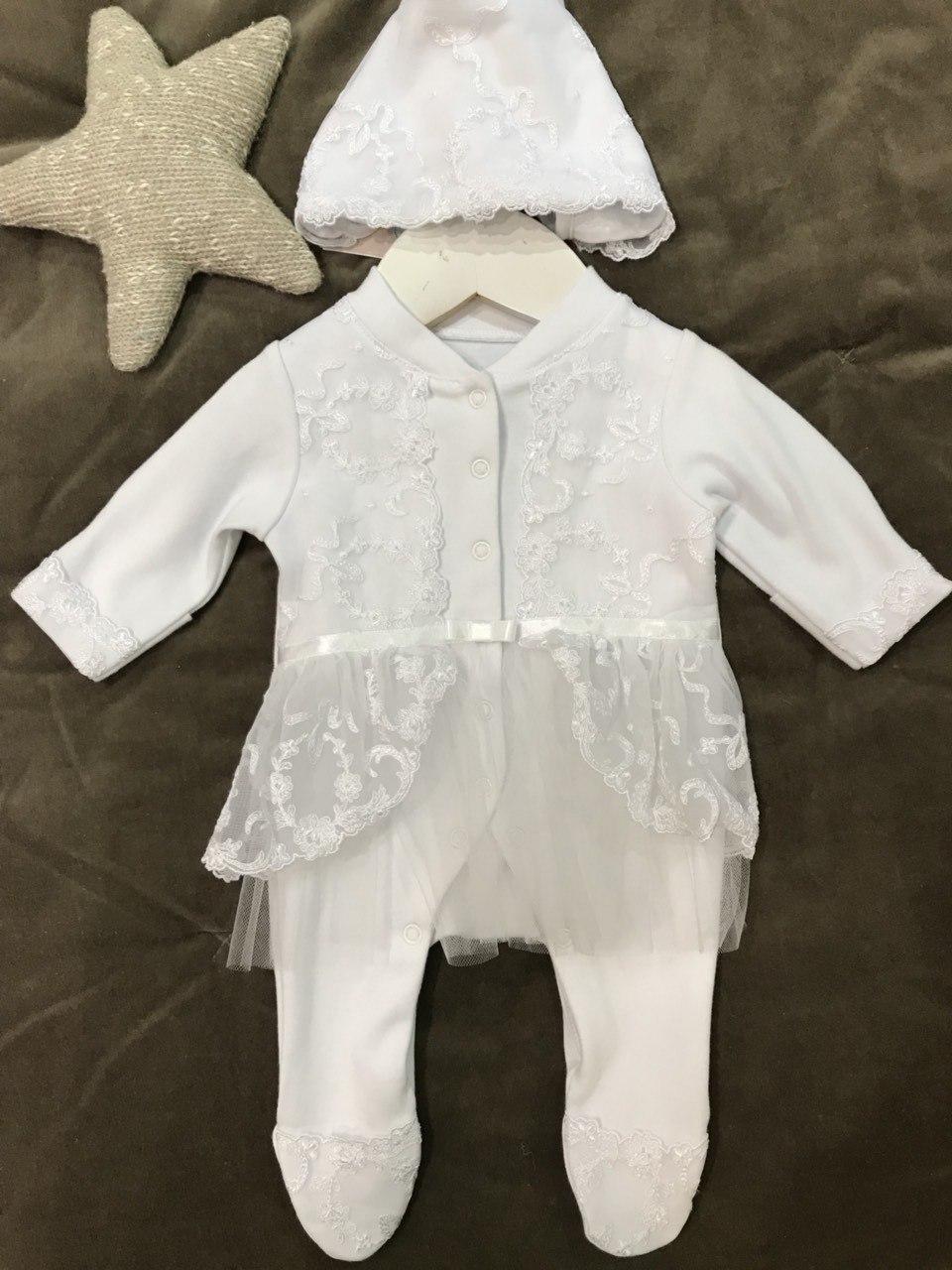 

Костюм на выписку Pusha Bella White 54 см