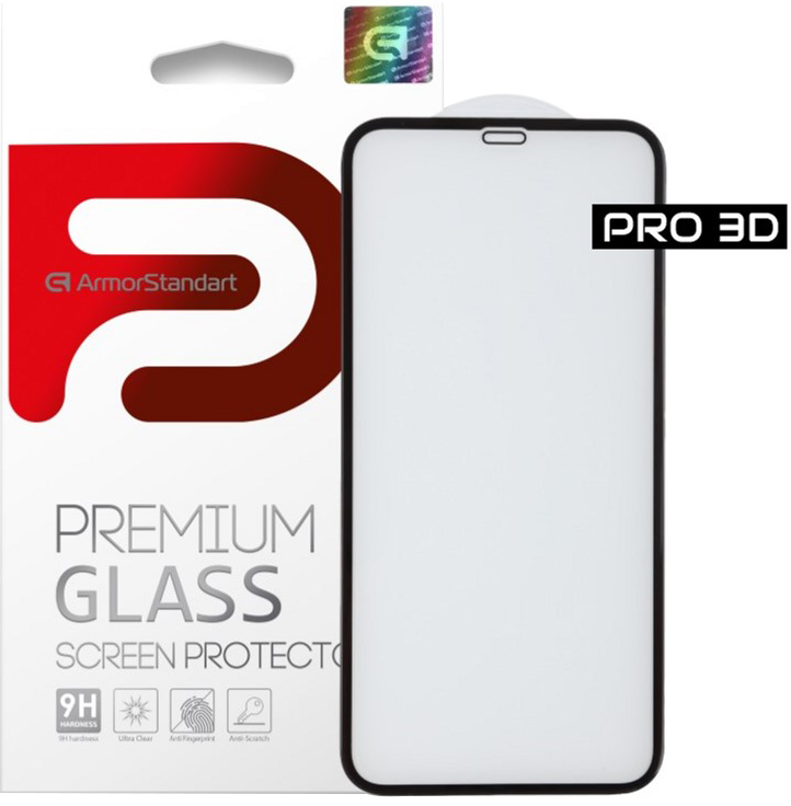 Акция на Защитное стекло ArmorStandart Pro Evo для Apple iPhone 11 Pro/Xs/X Black (ARM55371-GP3D-BK) от Rozetka UA