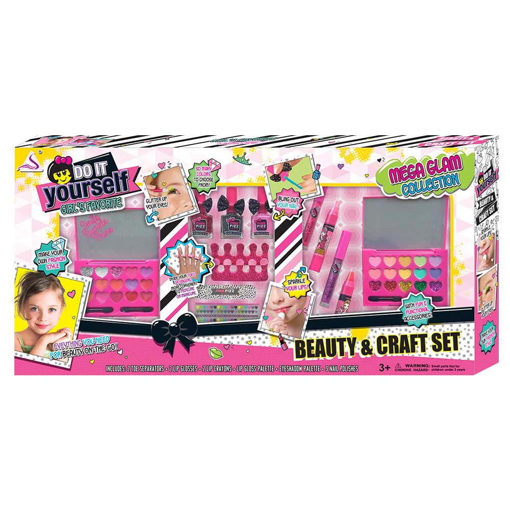 

Набор детской косметики Do It YourSelf - Beauty & Craft Set. Детская косметика от 3 лет