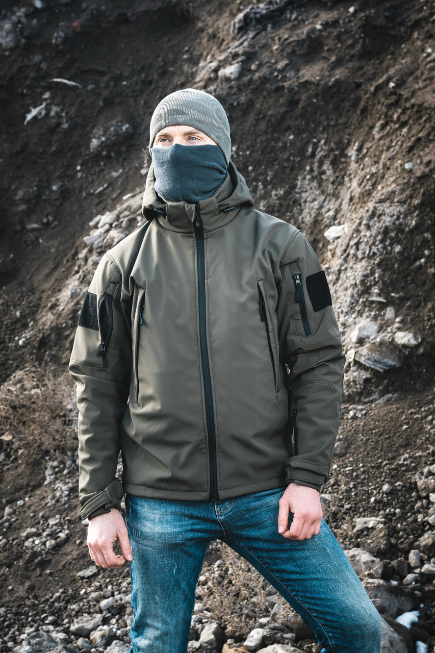 

Тактическая куртка Tactic Urban Green Софт Шелл шеврон XXL