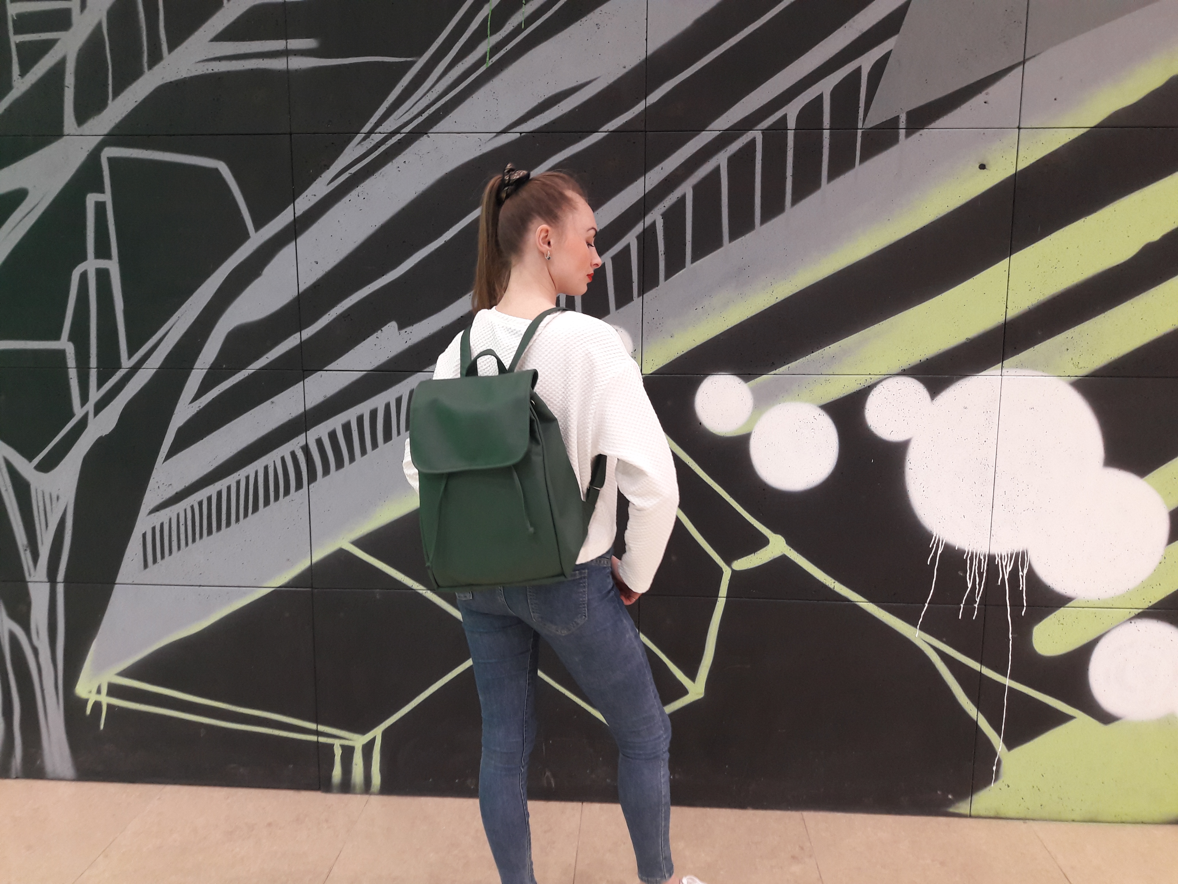 

Жіночий рюкзак Sambag Loft LA зелений