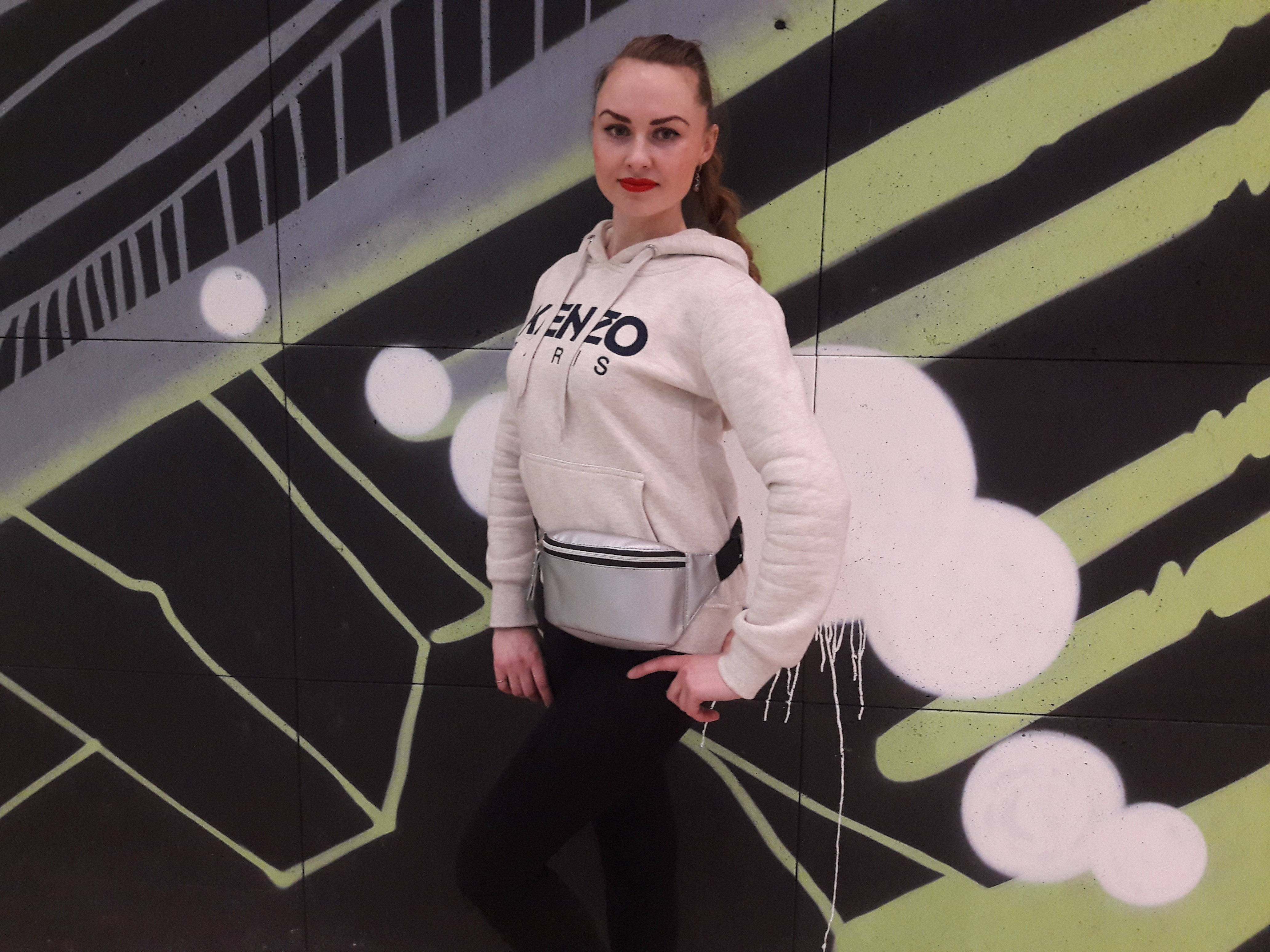 

Сумка на пояс бананка Sambag Tirso MESP срібна
