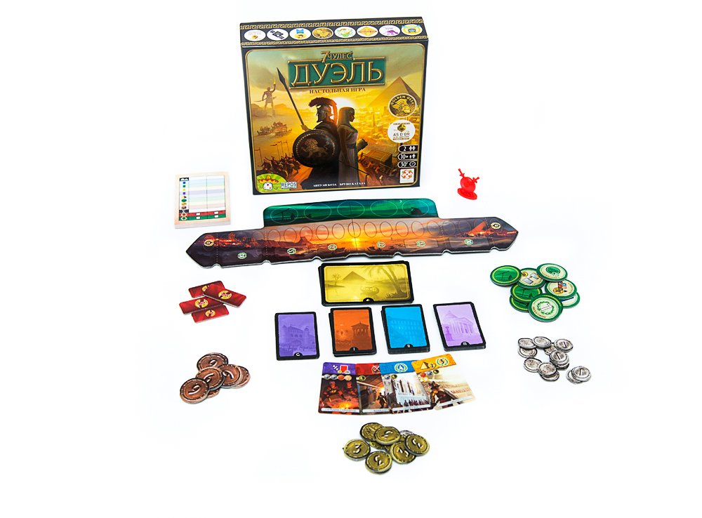 

Настольная игра Стиль Жизни 7 Чудес Света: Дуэль (рус) (7 Wonders: Duel (rus))