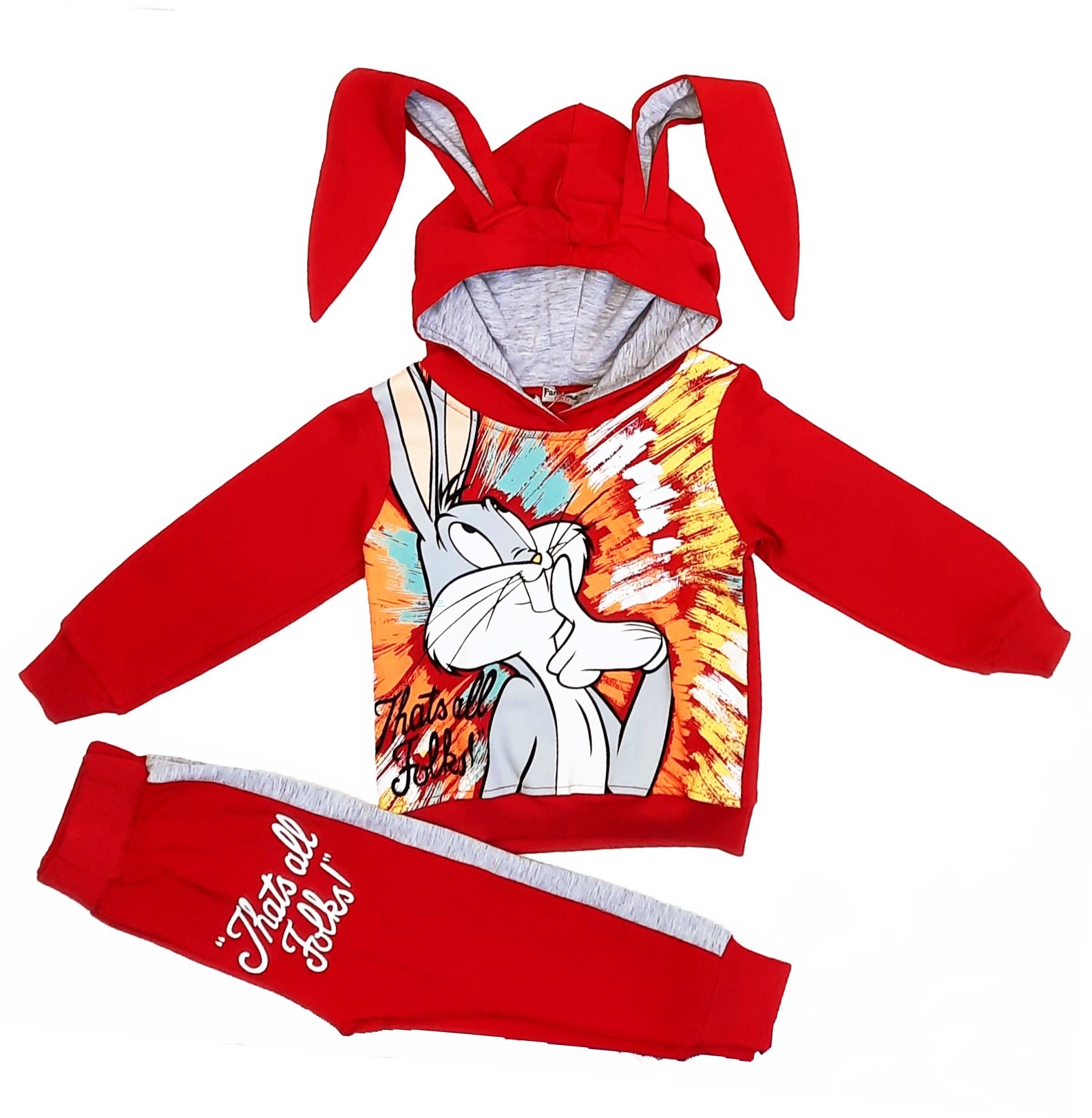 

Спортивный костюм с ушами Bugs Bunny р 104 красный